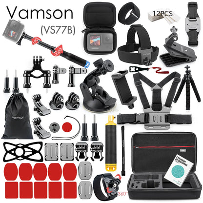 Vamson for Gopro Accessories Set for Go Pro Hero 11 10 9 8 7 6 5 Kit Selfie