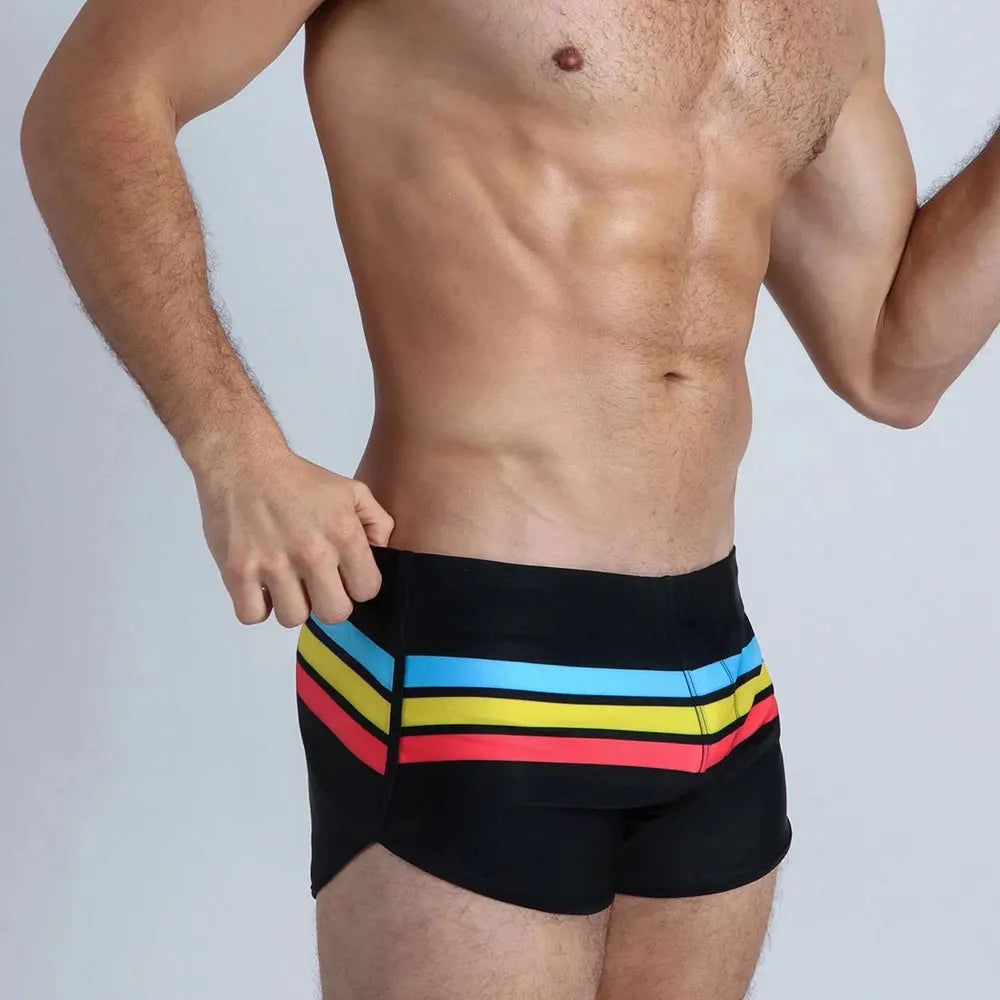 UXH New Hot Sexy Mens Swimsuit  Swimwear Male Sexy Swimming Wear Bathing Trunks