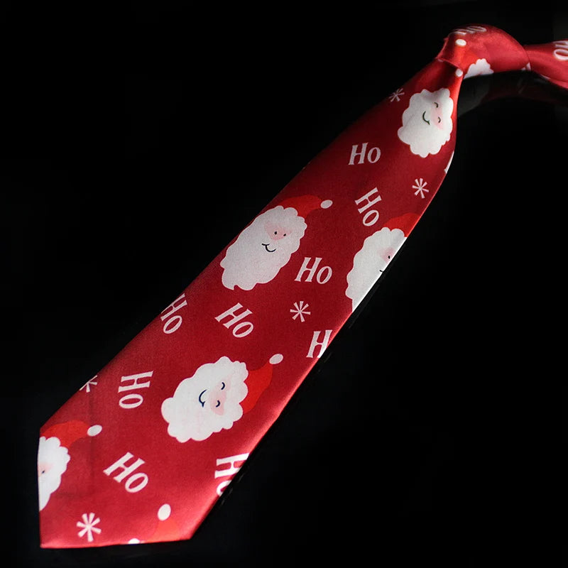 Novelty Design Christmas Ties Red Good Quality Printed Necktie Halloween