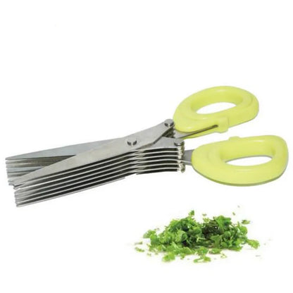 19cm Minced 5 Layers Multifunctional Kitchen Scissor Shredded Chopped Scallion