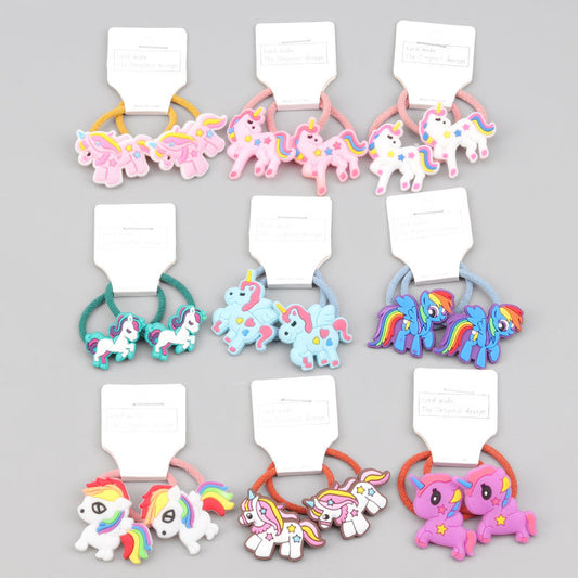 Cute Small Animal Silicone Unicorn Hair Band Rubber Band High Elastic