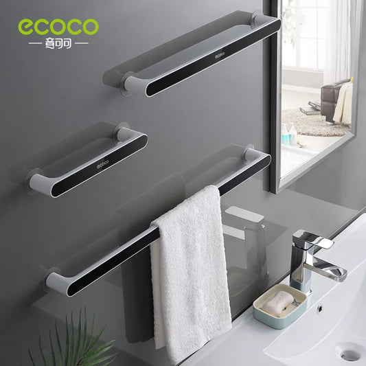 ECOCO Towel Bar Wall-Mounted Bathroom Towel Organizer Storage Rack