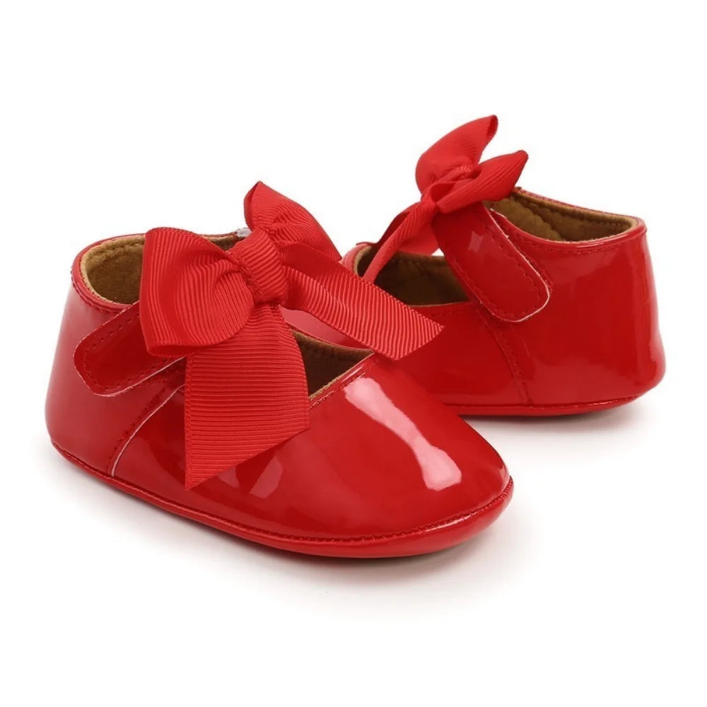 Newborn Baby Shoes Baby Boy Girl Shoes Girl Classic Bowknot Rubber