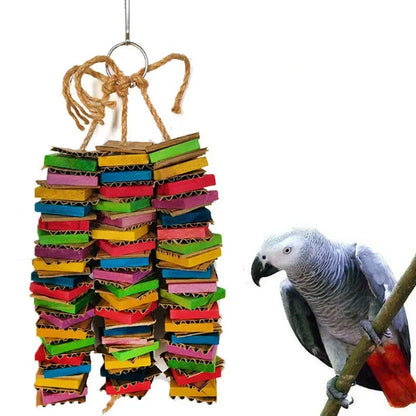 Parrot Toys for Large Birds Cardboard Big Bird Toys African