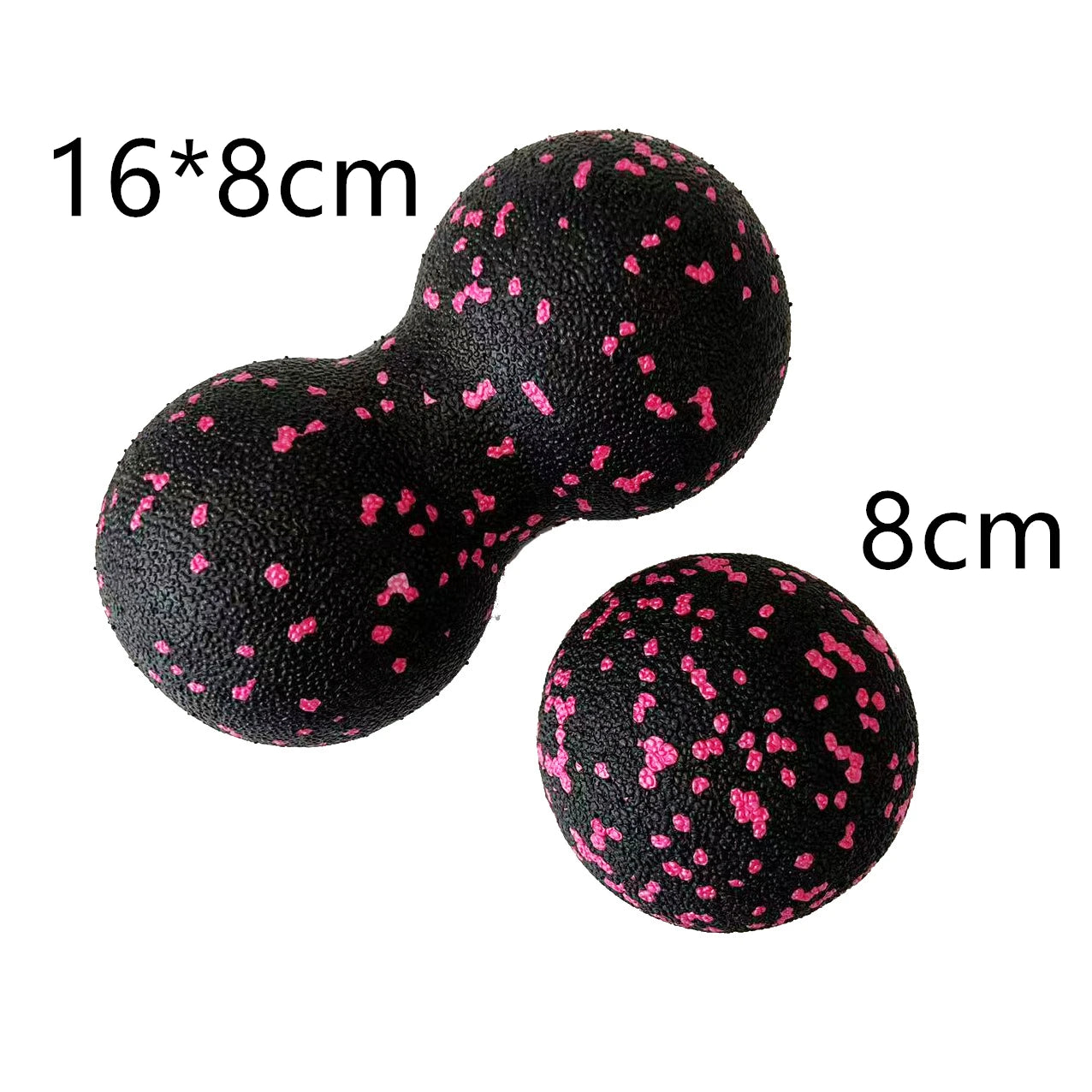 Peanut Fitness Massage Ball Set Yoga Roller Double Lacrosse Mobility Ball