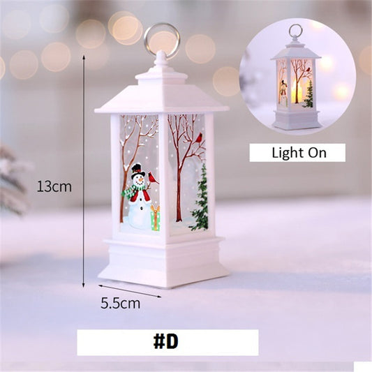 2022 Santa Snowman Light Christmas Decor for Home Christmas Ornaments Tree