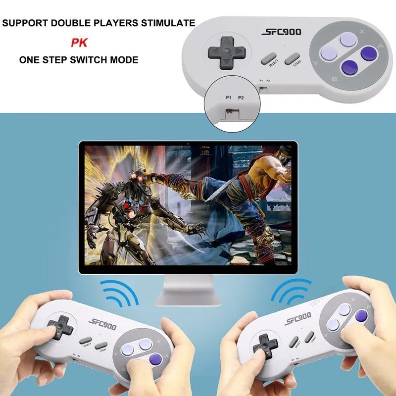 SF900 Video Game Console Hd TV Game Stick Wireless Controller Built in 6115