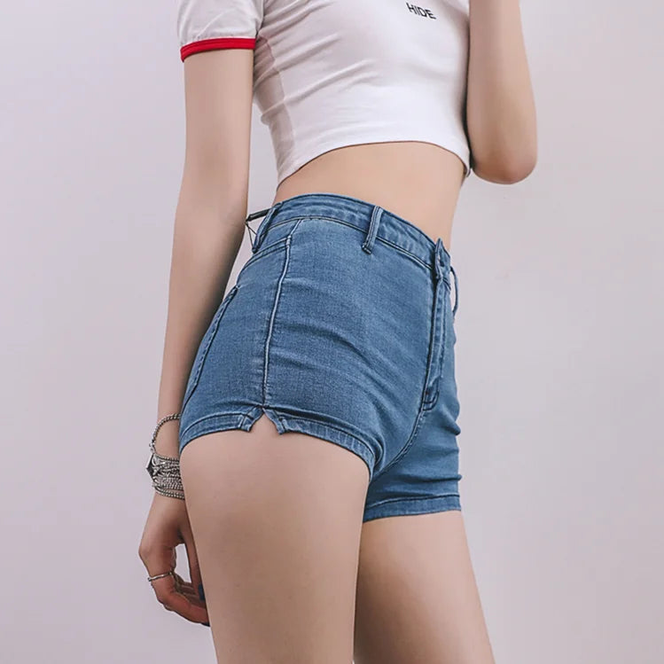 Summer Jeans Mini High Waist Shorts Women Booty Shorts Kawaii Sexy Denim Shorts