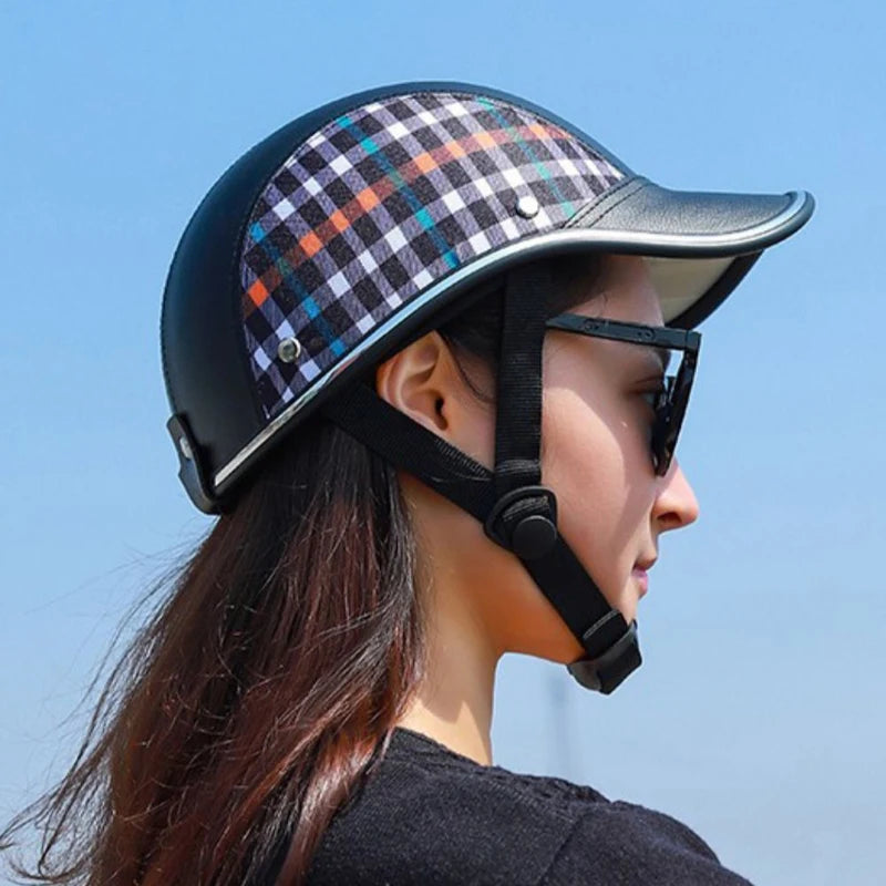 Motorcycle Helmet Baseball Cap Men Wome Scooter Moto Electric Bicycle Scooter