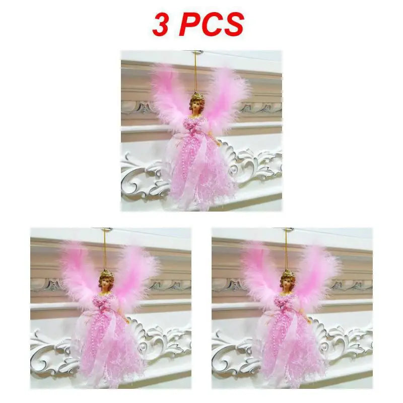 1/3/6pcs Christmas Angel Pendant Hanging Angels Christmas Tree Ornaments