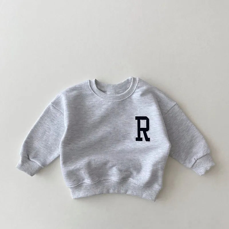 MILANCEL Baby Hoodies Toddler Boys Sweatshirts Toddler Girls Clothes Letter