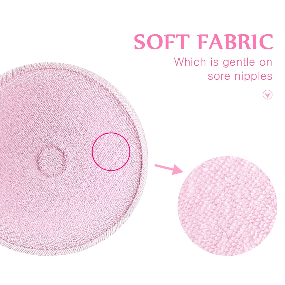 Surface Cotton + Sanitary Sponge Reusable Breast Nursing Pads Soft 3D Cup