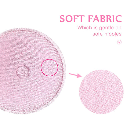 Surface Cotton + Sanitary Sponge Reusable Breast Nursing Pads Soft 3D Cup