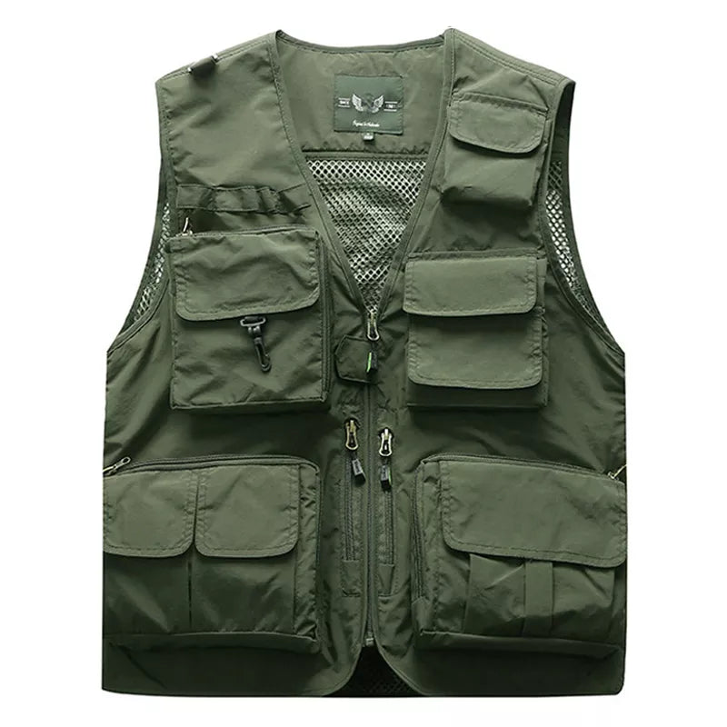 Outdoor Summer Tactical Fishing Vest Jackets Safari Sleeveless Jackets