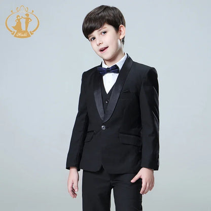 Spring Autumn Formal Boys Suits for Weddings Children Party Host Costume