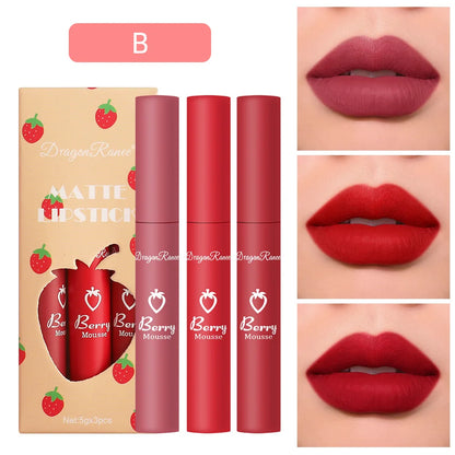 Korean Lipsticks Set Make Up for Women Beauty Cosmetics Matte