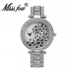 MISSFOX Women Quartz Watch Fashion Bling Casual Ladies Watch Female Quartz Gold