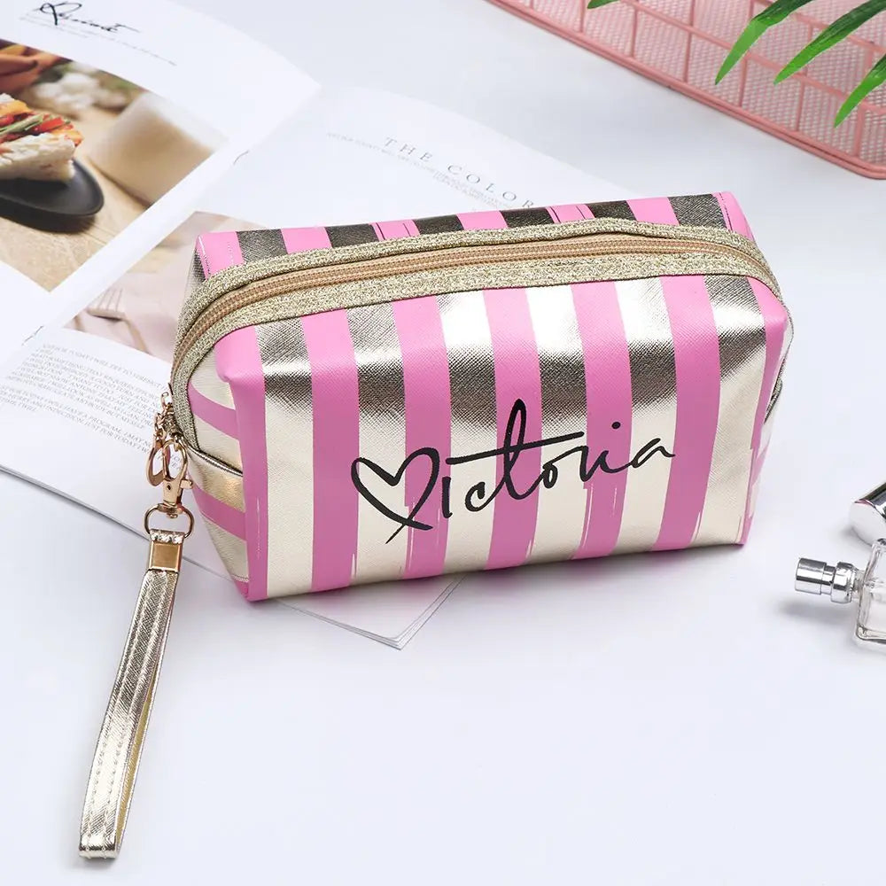 1Pcs Waterproof Laser Cosmetic Bags Women Make Up Bag PVC Pouch Wash Toiletry