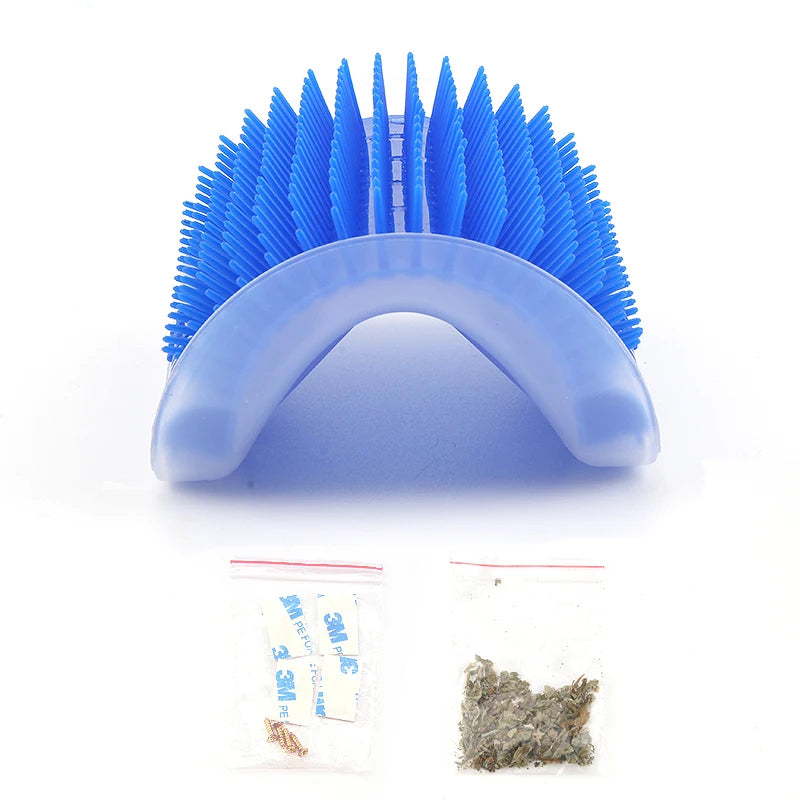 Corner Pet Brush Comb Play Cat Toy Plastic Scratch Bristles Arch Massager