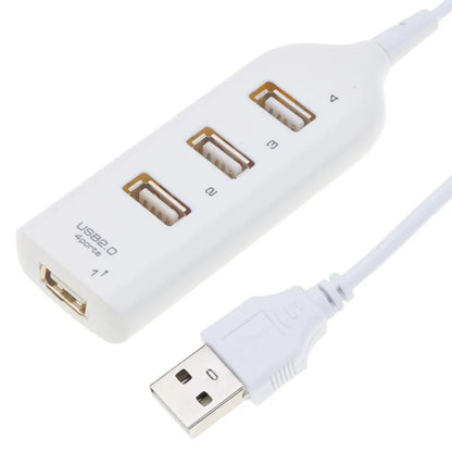 Hi-Speed Hub Adapter USB Hub Mini USB 2.0 4-Port Splitter for PC Laptop