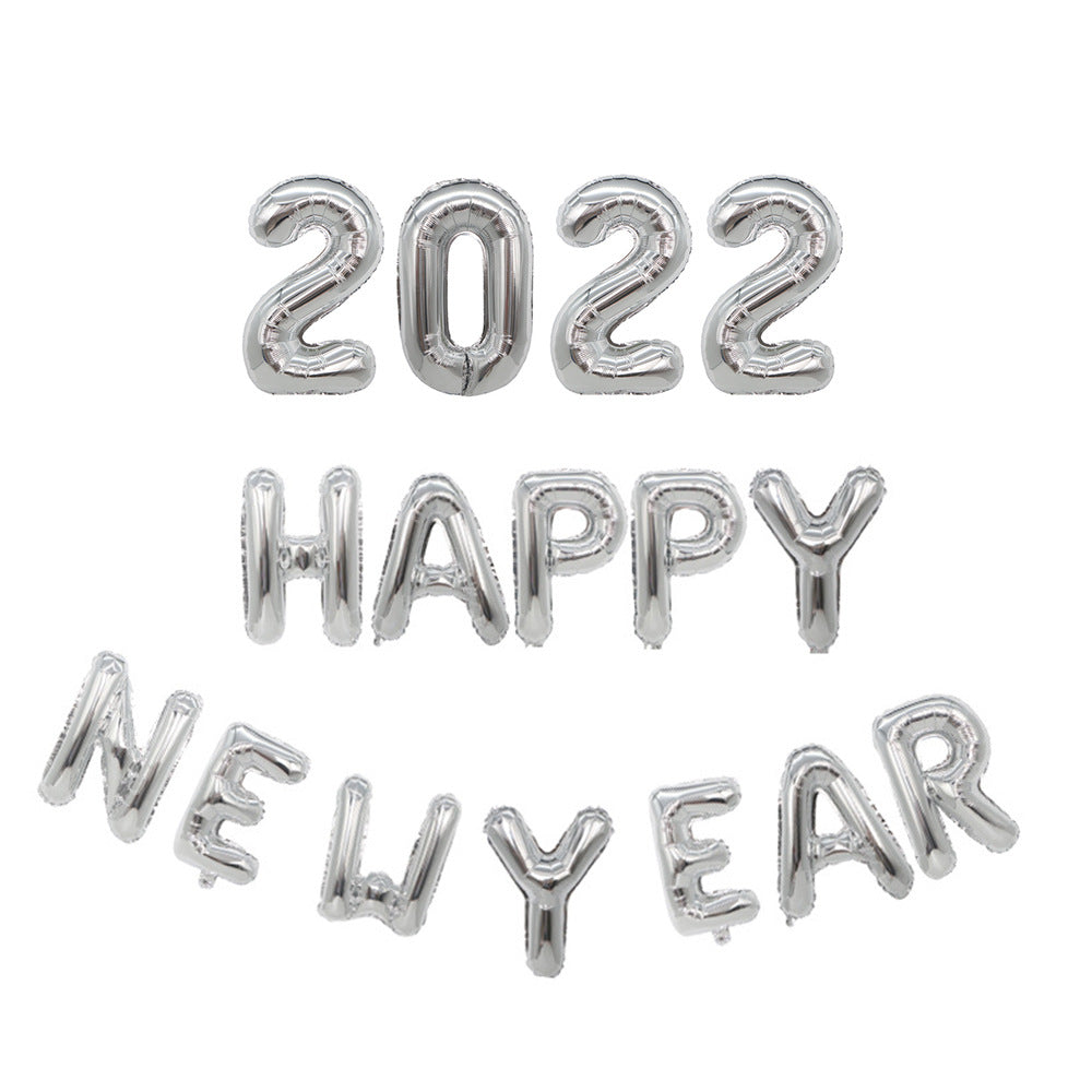 Happy New Year Foil Balloon Decoration Party Balloon Children's Home