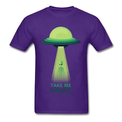 UFO Alien Tee Shirts Men Take Me Home Hipster Big Size Mens T-Shirt