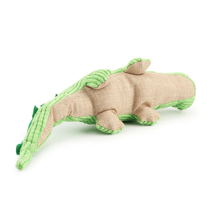 Green Dog Toys Plush Soft Cat Chew Squeaker Pet Toy