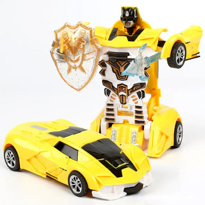 One-Key Deformation Car Toys Automatic Transform Robot