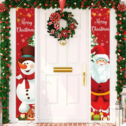 Christmas Door Decoration 2024 Merry Christmas Banner Decor for Home