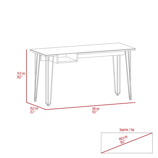 Desk Rolo140, Office, Mahogany