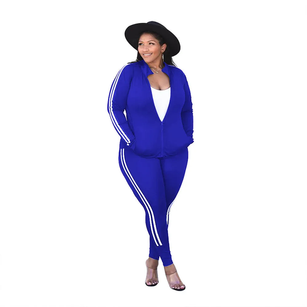 Plus Size Sets Women's Sweatsuits Winter Clothes Tracksuit 2 Piece Outfits