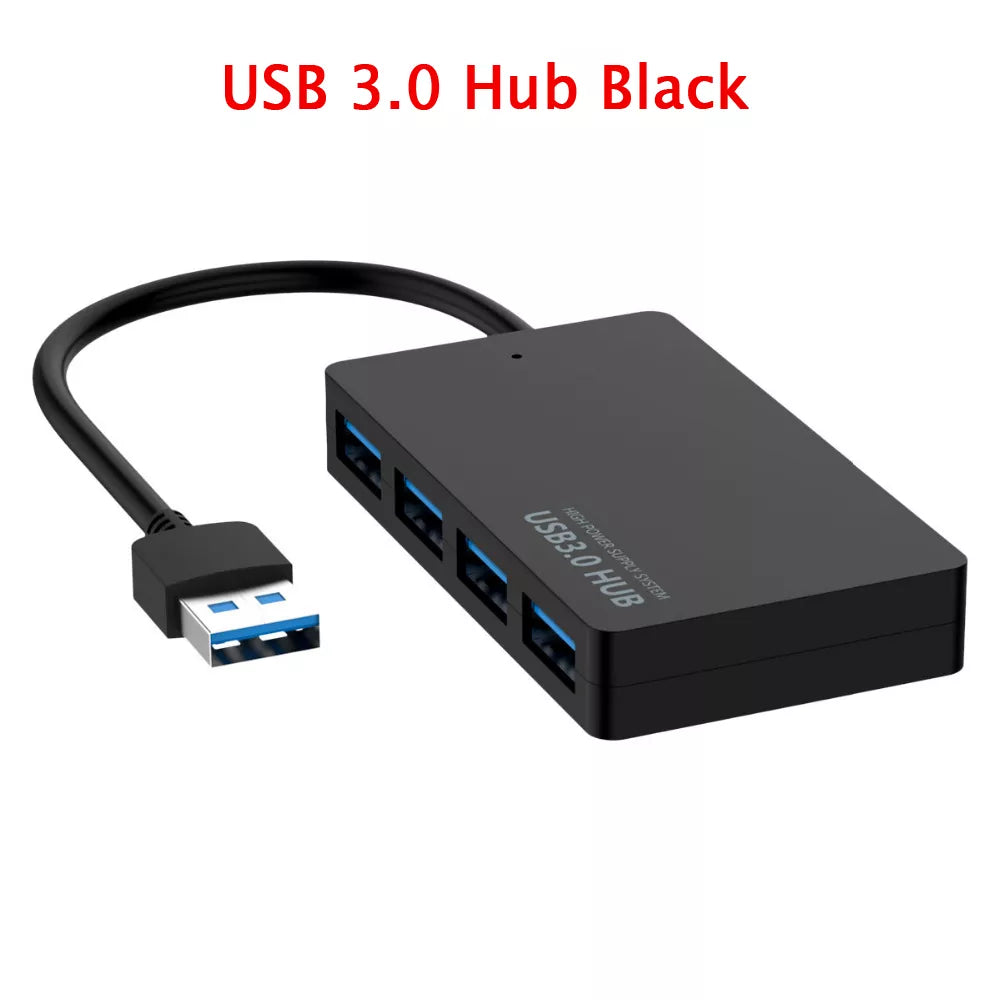 1pc High Speed USB 2.0/3.0 HUB Multi USB Splitter 4 Ports Expander Multiple USB