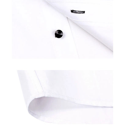 Men's Casual Shirt Long Sleeve Korean Trends Fashion Button-Down Collared Shirt