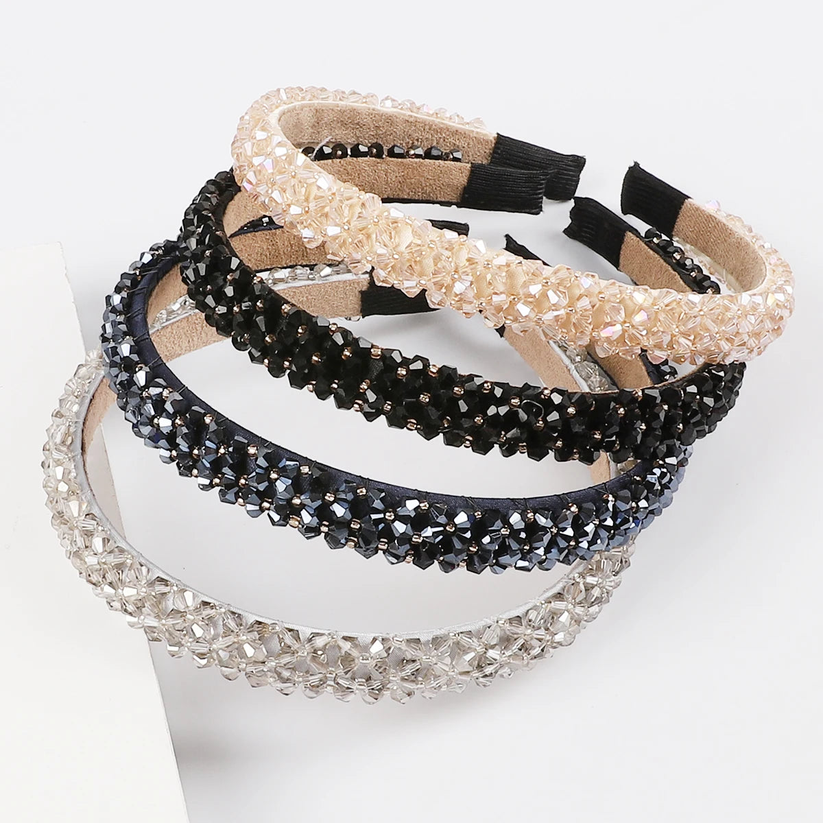 Girls Shiny Luxury Rhinestone Hair Band Diamond Hair Hoop Hair Accessories