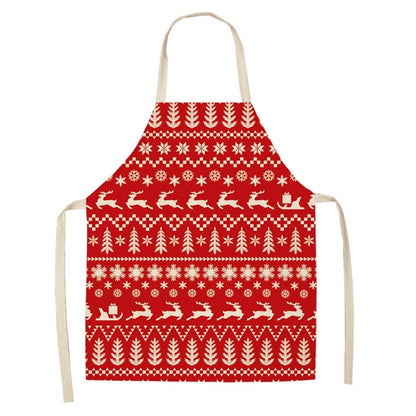 Linen Merry Christmas Apron Christmas Decorations for Home