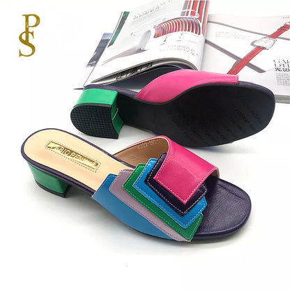 FABIO PENNY Hot Selling Fashionable and Delicate Patchwork Multi Color