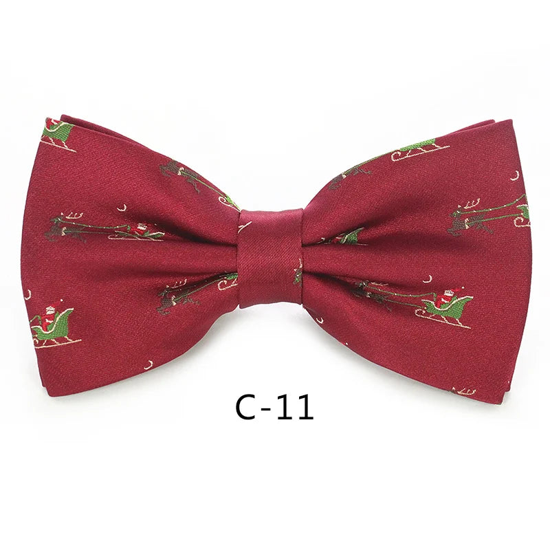 JEMYGINS Christmas Bow Ties for Mens Shirt  Snowflake Christmas Tree Pattern