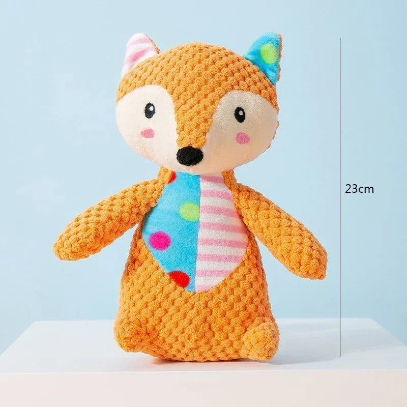 Pet Plush Toy Cat Dog Puzzle Toy Cute Animals Bite Resistant Interactive