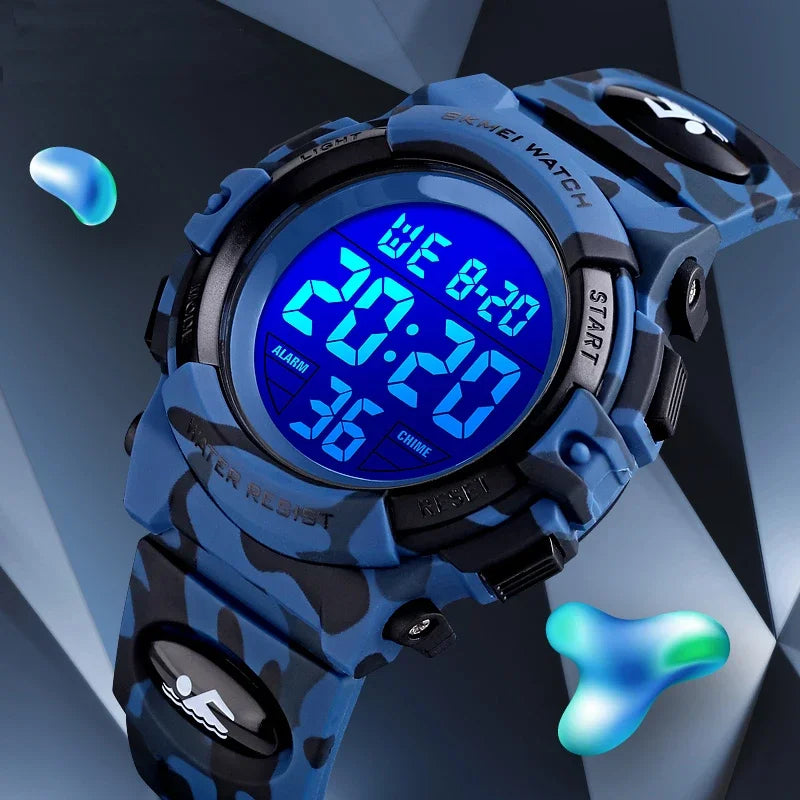 2021 Boys Sports Military Kids Digital Watches Student Children's