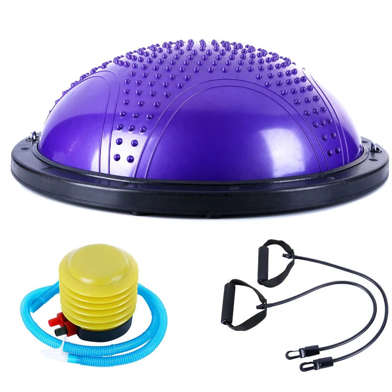 Gym Products Balance Ball Trainer With Air Pump and Resistance Bands Custom