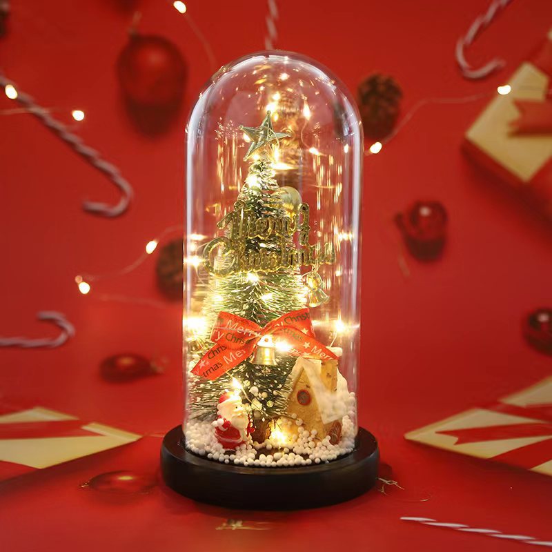 New Christmas Gifts  Mini Artificial Christmas Tree With LED Light Covered