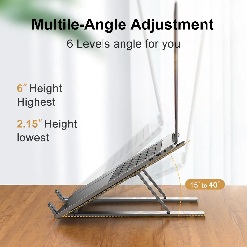 Portable Laptop Stand Aluminum Notebook Support Computer Bracket Macbook Air