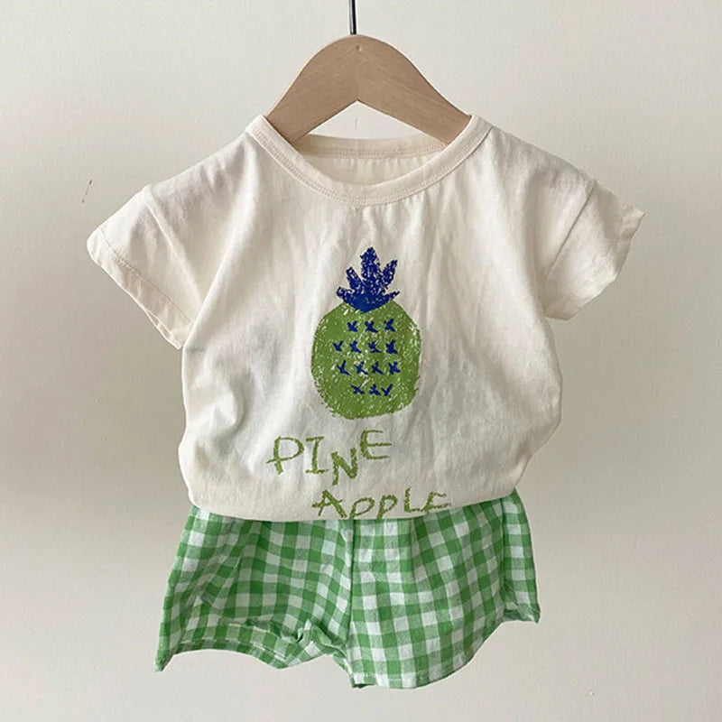 Baby Boy Girl Children's Suit Summer Children Kids Boys Girls Fruits Shorts