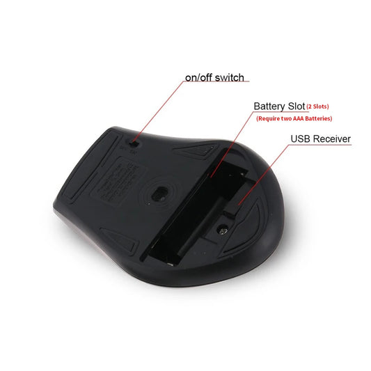 2.4Ghz Wireless Mouse Gamer for Computer PC Gaming Mouse With USB Receiver