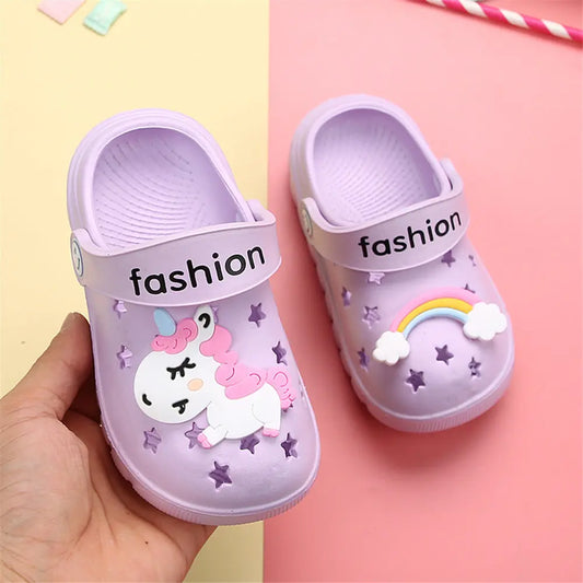 Unicorn Slippers for Boy Girl Rainbow Shoes 2019 Summer Toddler Animal Kids