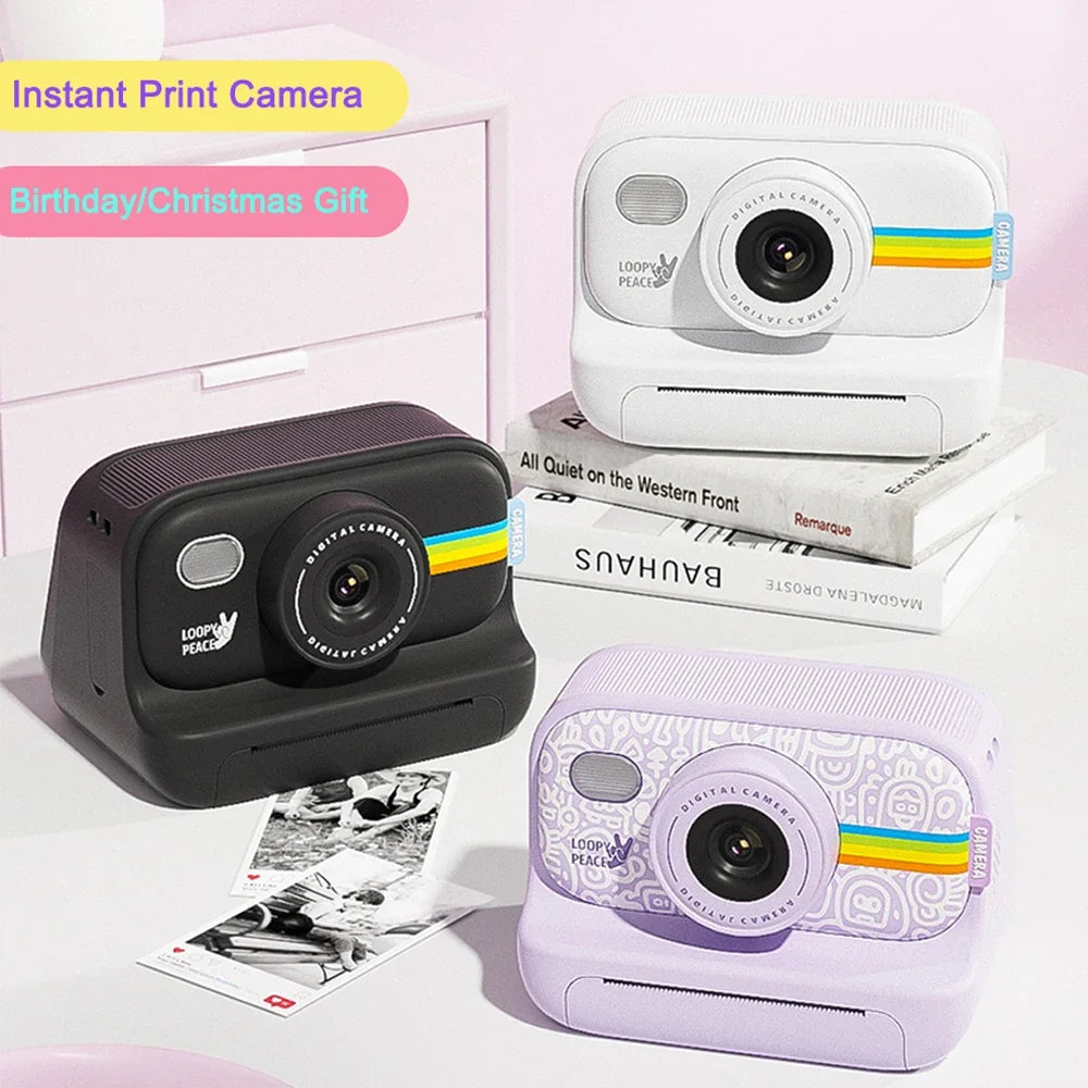 Instant Print Camera for Kids,2.0 Inch Screen Kids Instant Cameras