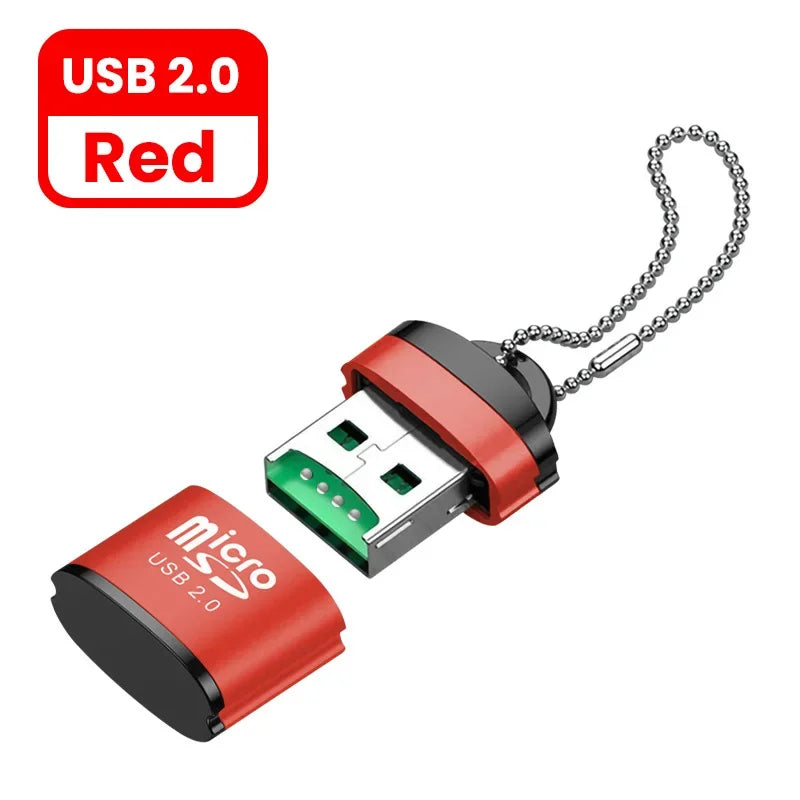 USB 2.0 Micro SD/TF Card Reader 480Mbps Mini Mobile Phone Memory Card Reader