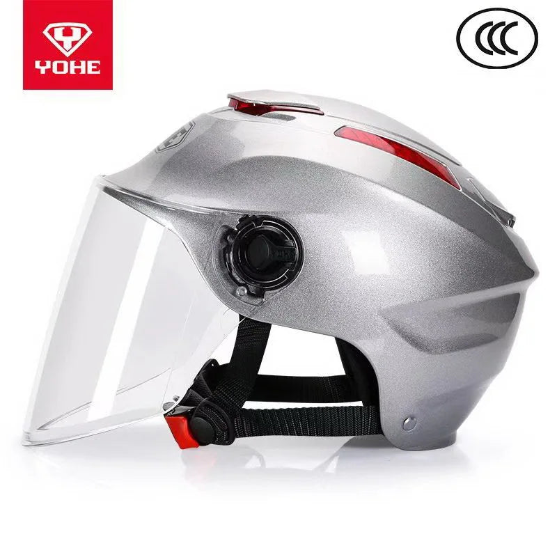 New 3C Certification Summer Half Face Motorcycle Helmet Men's Electric Bicycle