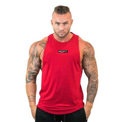 Gym Warriors Fashion Cotton Sleeveless Shirts Tank Top Men Fitness Shirt Mens