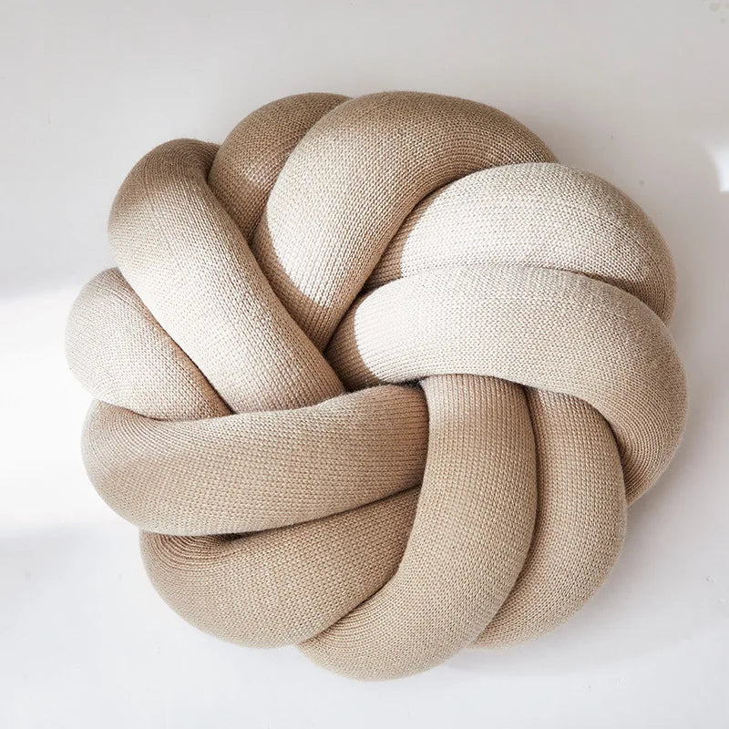 Regina Cotton DIY Hand Knot Back Cushions Cozy Car Lumbar Pillow